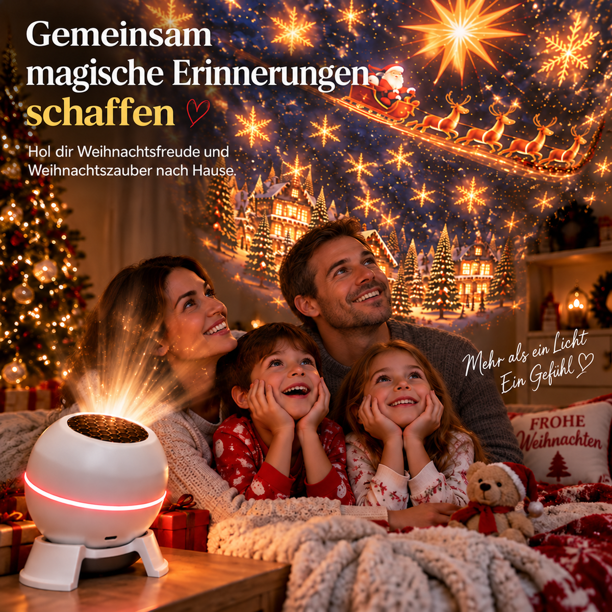 Offizieller Shop | 💕🎄 SCNDR® intelligenter holografischer Projektor (HD Smart Dynamic 5D)